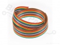 Bandkabel 10-polig regenboog 5 meter